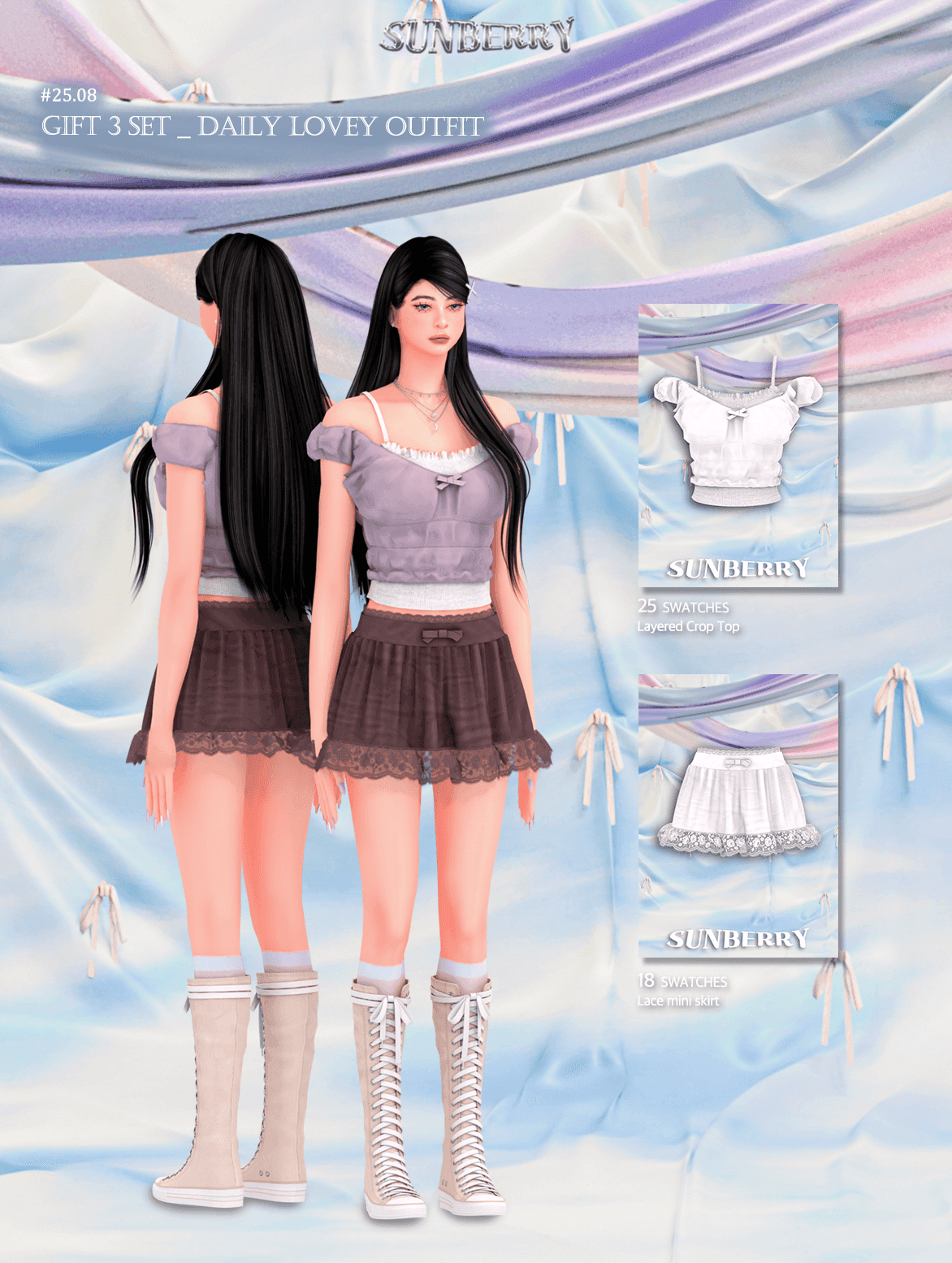 Галерея мода Сет одежды Daily Lovey Outfit 3SET #2